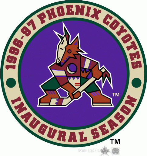 Phoenix Coyotes 1997 Anniversary Logo iron on transfers for clothing version 2